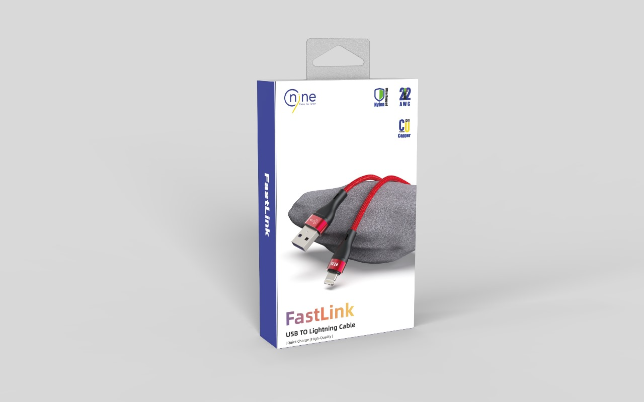 NINE DATA CABLE FASTLINK USB TO TYPE-C CABLE